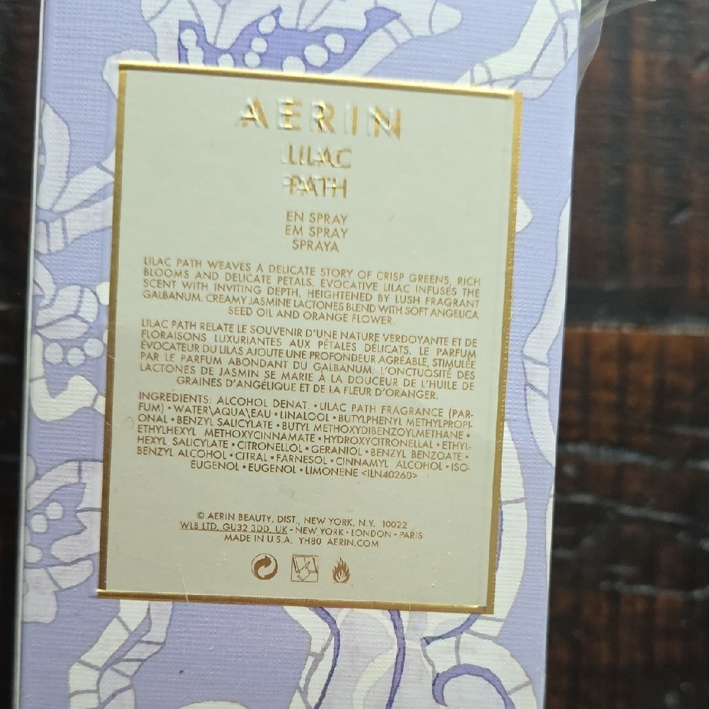 AERIN Lilac Path Eau de Parfum - Lavender and Cream - Picture 2 of 5
